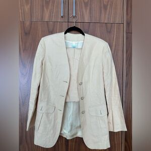 Vintage Yellow Skirt Suit Set. United Colors of Benetton.